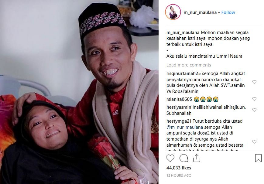 Istrinya Meninggal Karena Kanker Usus, Ustad Maulana: 