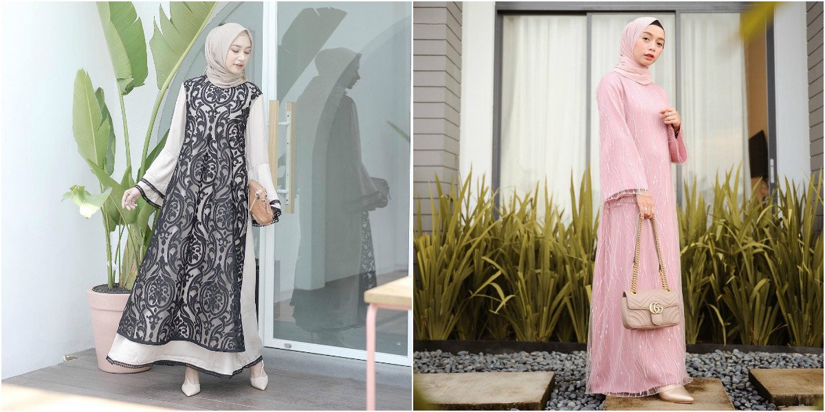 11 Padu Padan Gamis + Hijab yang Cantik untuk Kondangan. Kalau Pakai Kebaya Terus kan Bosan