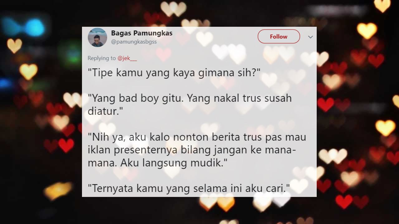 Ternyata Ini 10+ Kriteria Pacar Anak Twitter. Simpel dan Ngena, Meskipun Agak Ngeselin, Ya...