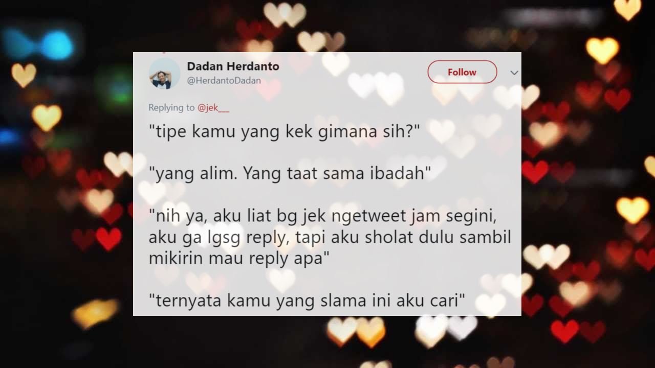 Ternyata Ini 10+ Kriteria Pacar Anak Twitter. Simpel dan Ngena, Meskipun Agak Ngeselin, Ya...