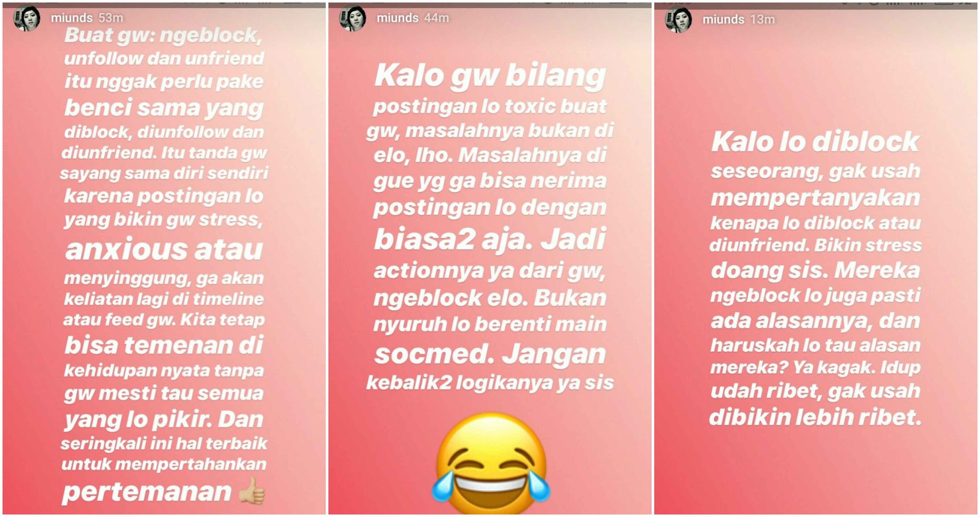 4 Alasan Nggak Perlu Merasa Bersalah Abis Block dan Unfollow Teman Karena Unggahannya Mengganggu