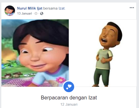 10 Kisah Cinta Menggemaskan dari Tokoh Kartun Upin-Ipin yang Terungkap di Facebook. Kok Konyol, Ya! :D