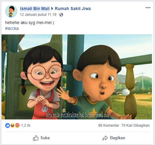 10 Kisah Cinta Menggemaskan dari Tokoh Kartun Upin-Ipin yang Terungkap di Facebook. Kok Konyol, Ya! :D