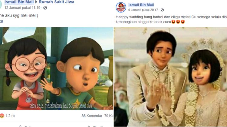 10 Kisah Cinta Menggemaskan dari Tokoh Kartun Upin-Ipin yang Terungkap di Facebook. Kok Konyol, Ya! :D