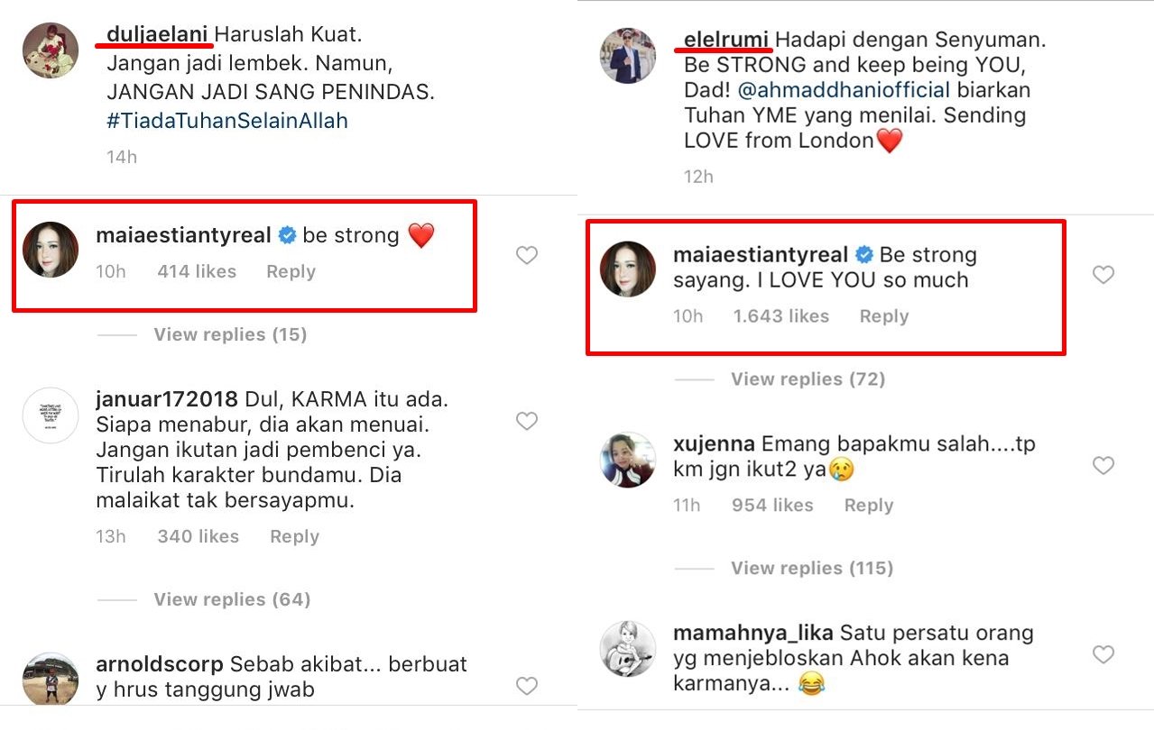 Ahmad Dhani Divonis Bersalah, Cara El dan Dul Menguatkan Ayahnya Ini Bikin Terharu