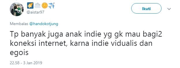 Kata Warganet, Ini Hal yang Bakal Terjadi Kalau Kamu Berurusan sama Anak Indie. Hmm, Emang Gitu?