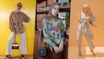 9 Ide Mix n’ Match Busana Hijab Serba Bunga. Sempurna Nih, Buat Silaturahmi Sama Keluarga