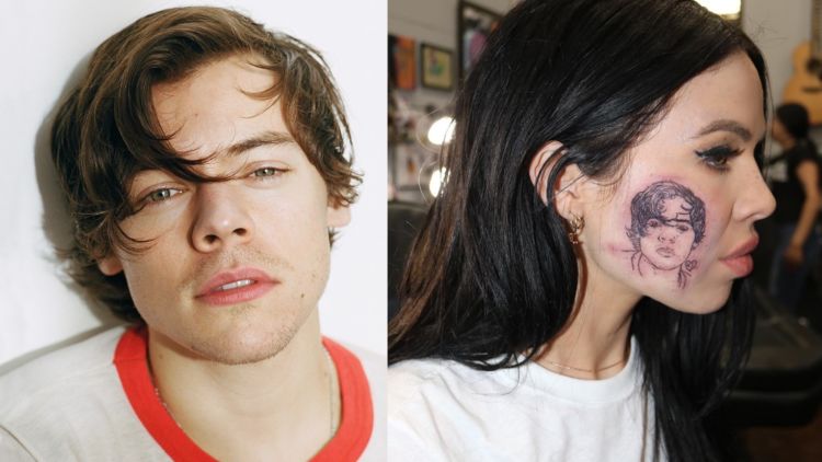 Pasang Tato Wajah Harry Styles di Pipinya, Ini Alasan Kelsy Karter Lakukan Hal Ekstrim Itu