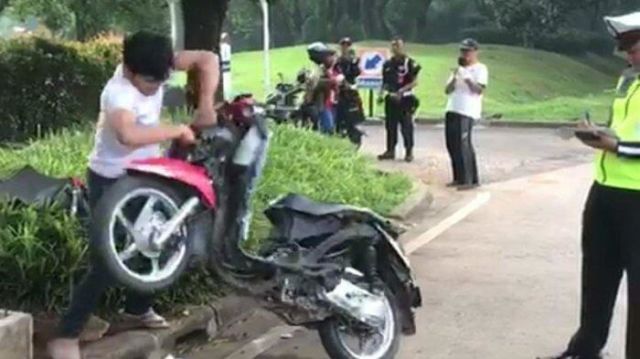 Bukan Cuma Karena Ngamuk Ditilang Sampai Rusak Motor, Ini 4 Alasan Sebenarnya Pria itu Jadi Tersangka