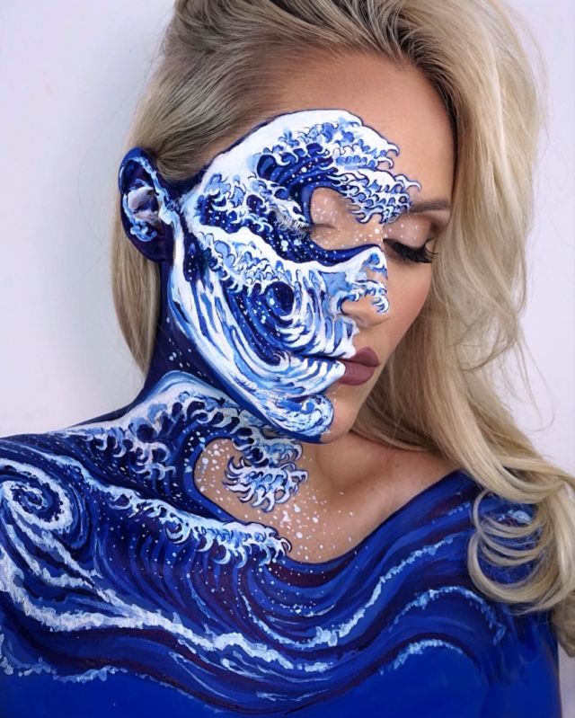 Menjuluki Diri 'The Skulltress', Cewek Ini Viral karena 11+ Potret Kreasi Face Painting Tengkoraknya yang Fantastis