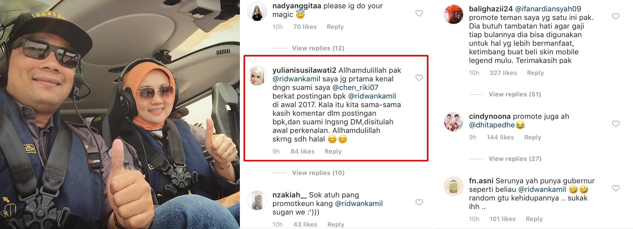 Akun IG-nya Jadi 'Ladang' Jodoh, Ridwan Kamil Diundang ke Nikahan Hasil Comblangannya. Ngakak Sih!