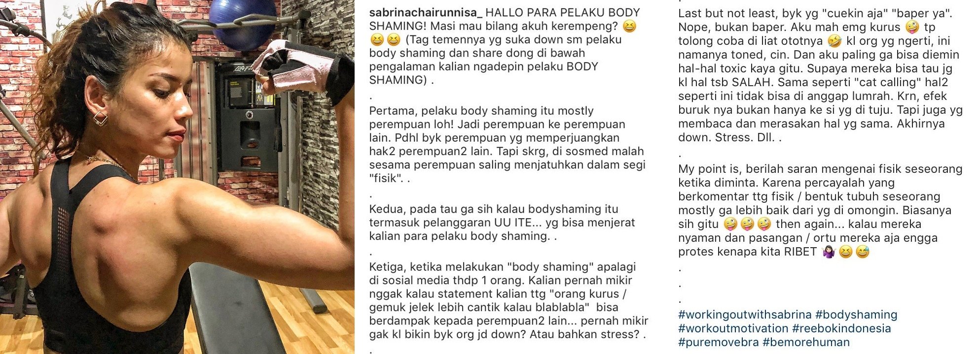 Sering Kena Body Shaming Karena Terlalu Kurus, Sabrina 'Bungkam' Ibu Ini dengan Tubuh Berototnya