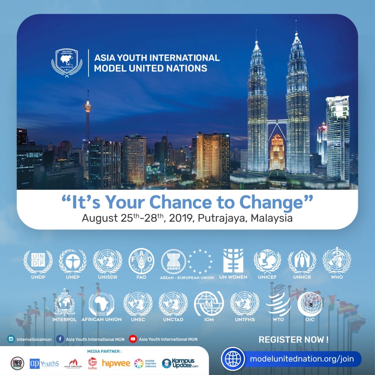 Pendaftaran “Asia Youth International Model United Nations” Udah Dibuka. Millennials, Yuk Ikutan!