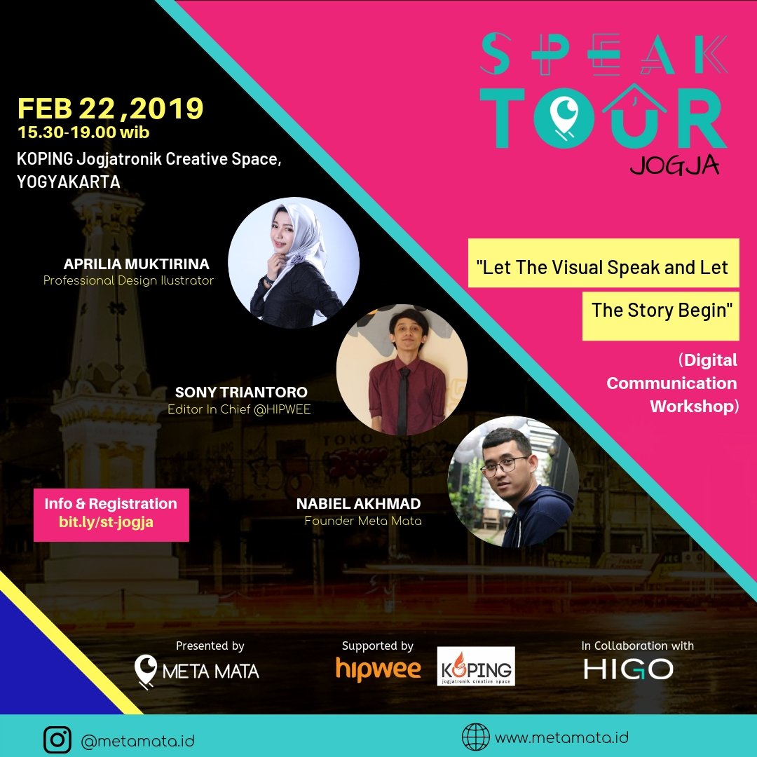 Berkolaborasi dengan Higo, Meta Mata Adakan “Speak Tour Jogja”. Millennials Yuk Ikutan!