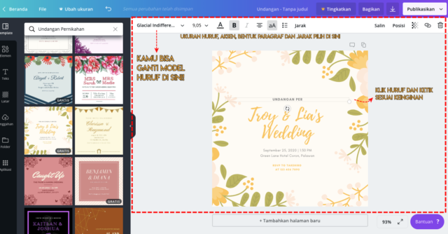 Cara Mudah Desain Undangan Pernikahan Pakai Aplikasi Canva. Gratis dan Pasti Kamu pun Bisa!
