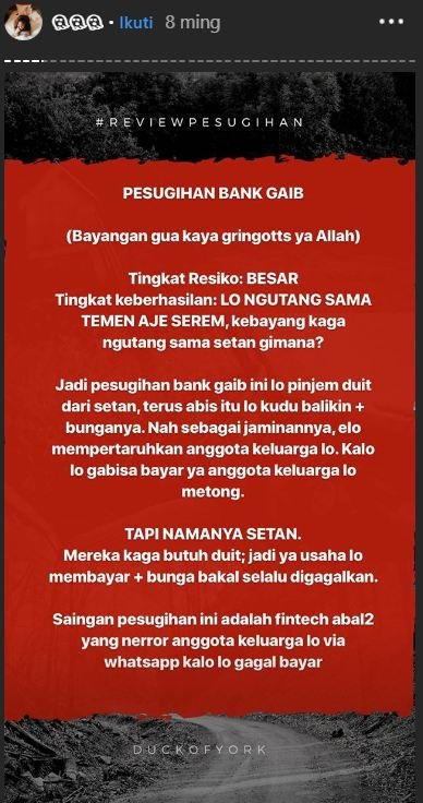 Menebak-nebak Risiko Pesugihan Menurut @junoaggy. Horror Sih, Tapi Jadi Pengen Ketawa Sendiri