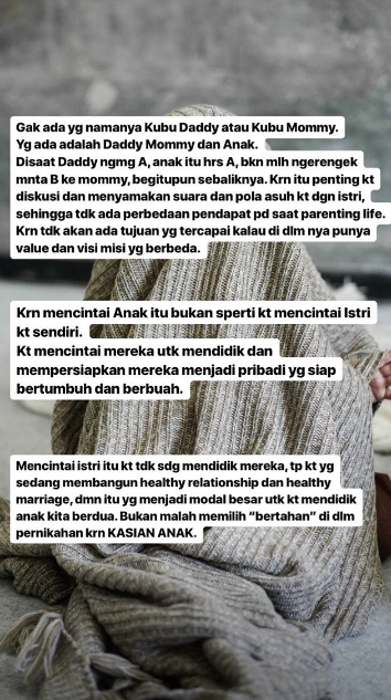 Wajib Baca! Selebgram Ini Beberkan Fakta Pentingnya Bedakan 'Cinta Istri' VS 'Cinta Anak'. Jangan Keliru dan Istri Terabaikan!