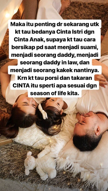 Wajib Baca! Selebgram Ini Beberkan Fakta Pentingnya Bedakan 'Cinta Istri' VS 'Cinta Anak'. Jangan Keliru dan Istri Terabaikan!