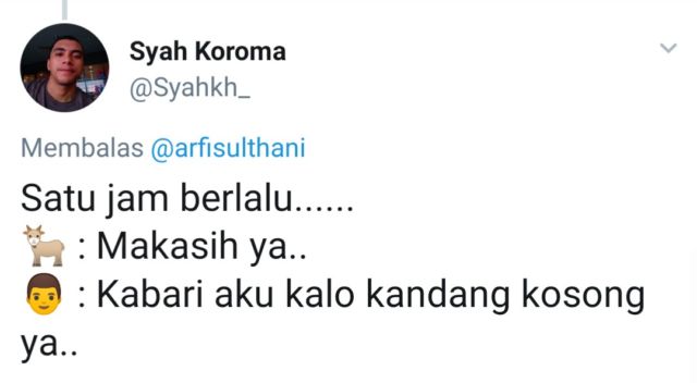 13+ Reaksi Kocak Warganet Soal Kambing yang Diperkosa Pria Atas Dasar Suka sama Suka. Ngaco! :D