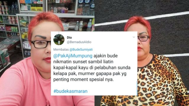 Bude Sumiyati Dilanda Kasmaran, Warganet Sarankan 13 Opsi Kencan Valentine ini buat Gebetannya