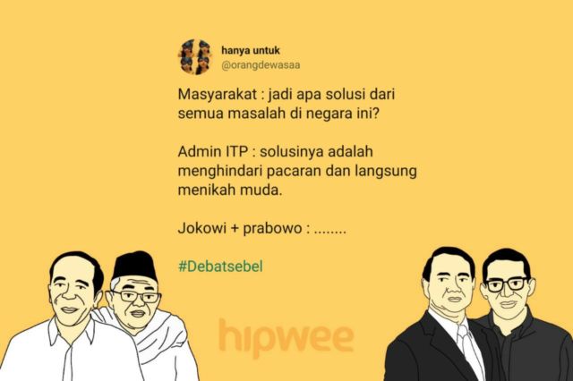 Bukan Soal Capresnya, Warganet Justru KZL sama 15 Hal ini dari Debat Semalam. Jadi #DebatSebel deh~