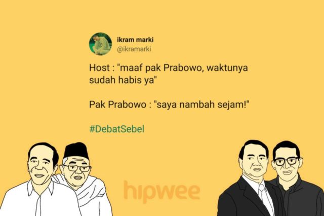 Bukan Soal Capresnya, Warganet Justru KZL sama 15 Hal ini dari Debat Semalam. Jadi #DebatSebel deh~