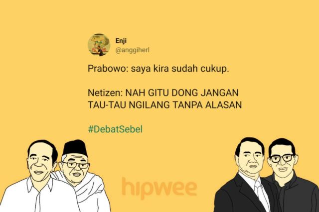 Bukan Soal Capresnya, Warganet Justru KZL sama 15 Hal ini dari Debat Semalam. Jadi #DebatSebel deh~