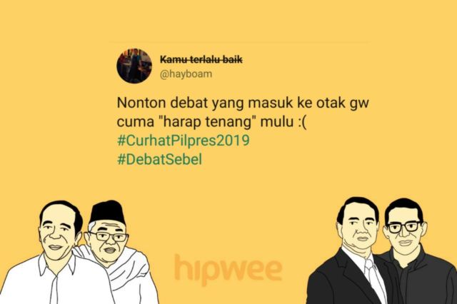 Bukan Soal Capresnya, Warganet Justru KZL sama 15 Hal ini dari Debat Semalam. Jadi #DebatSebel deh~