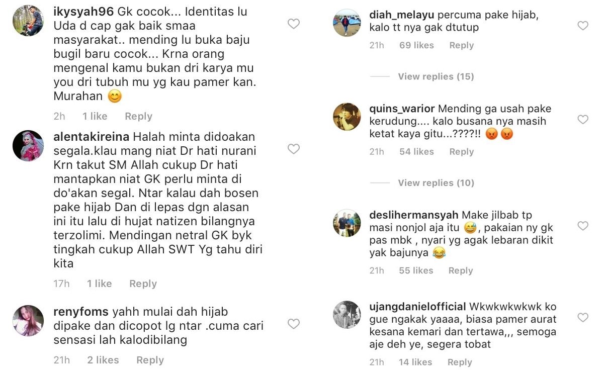 Ingin Berhijab, Pamela 'Duo Serigala' Malah Dihujat. Niat Baik Jangan Dilarang, Dong!