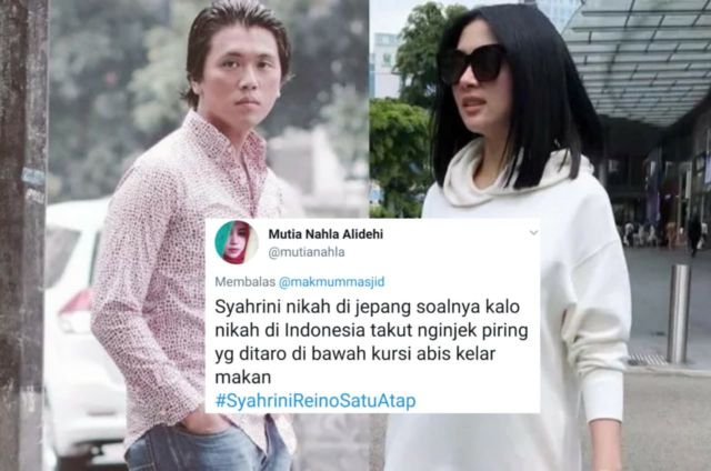 Candaan Warganet Soal Alasan Syahrini Nikah di Jepang. Bentar Lagi #SyahriniReinoSatuAtap, Mantul!