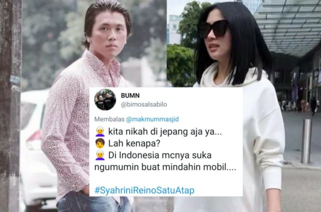 Candaan Warganet Soal Alasan Syahrini Nikah di Jepang. Bentar Lagi #SyahriniReinoSatuAtap, Mantul!