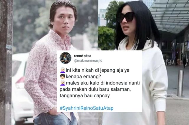 Candaan Warganet Soal Alasan Syahrini Nikah di Jepang. Bentar Lagi #SyahriniReinoSatuAtap, Mantul!