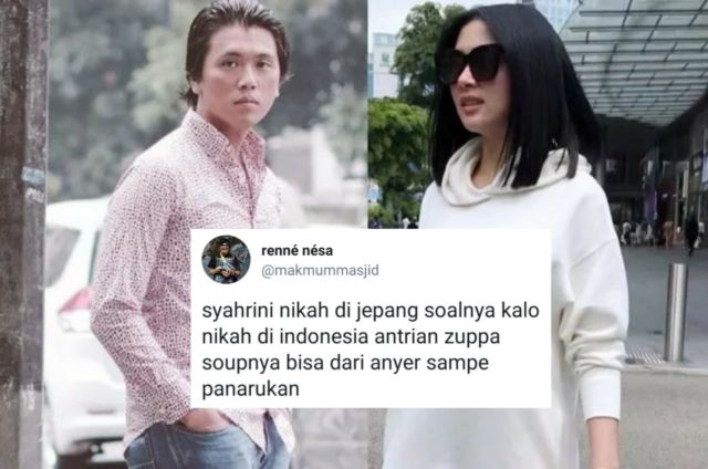 Candaan Warganet Soal Alasan Syahrini Nikah di Jepang. Bentar Lagi #SyahriniReinoSatuAtap, Mantul!