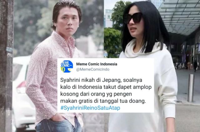 Candaan Warganet Soal Alasan Syahrini Nikah di Jepang. Bentar Lagi #SyahriniReinoSatuAtap, Mantul!