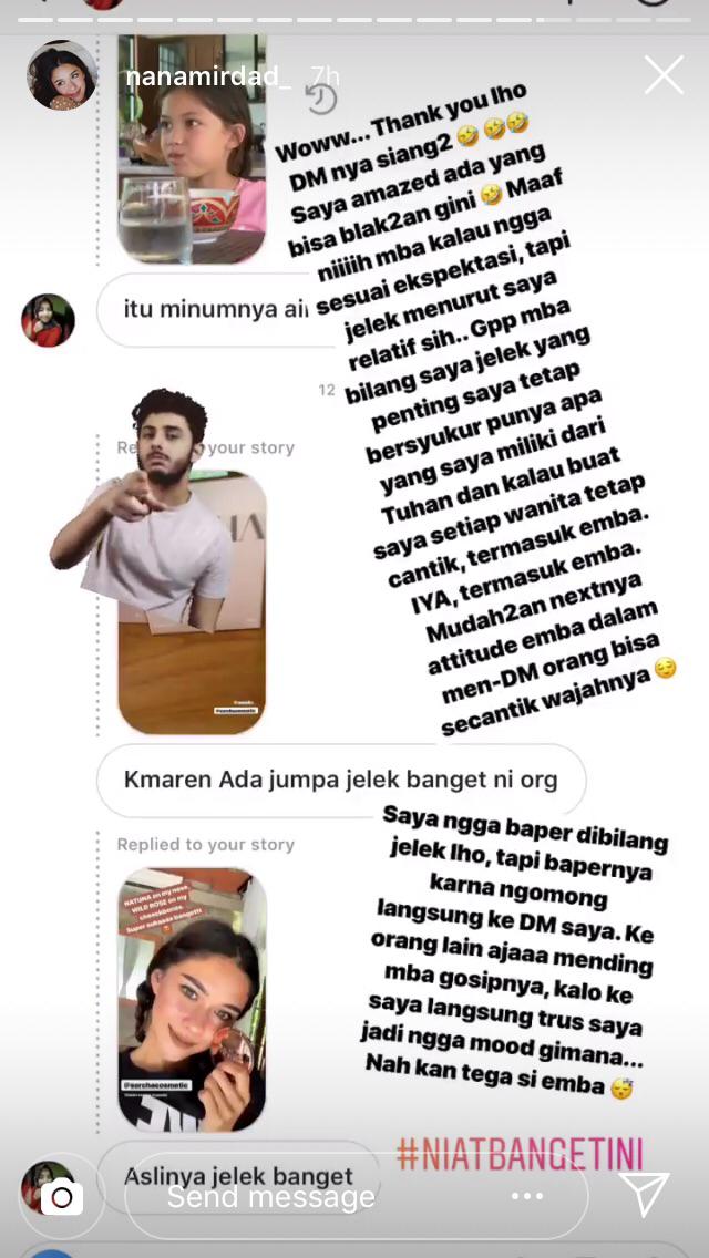 Nana Mirdad di-Bully Lewat DM, Pelakunya Masih Dipertanyakan Sengaja atau Nggak. Waduh!