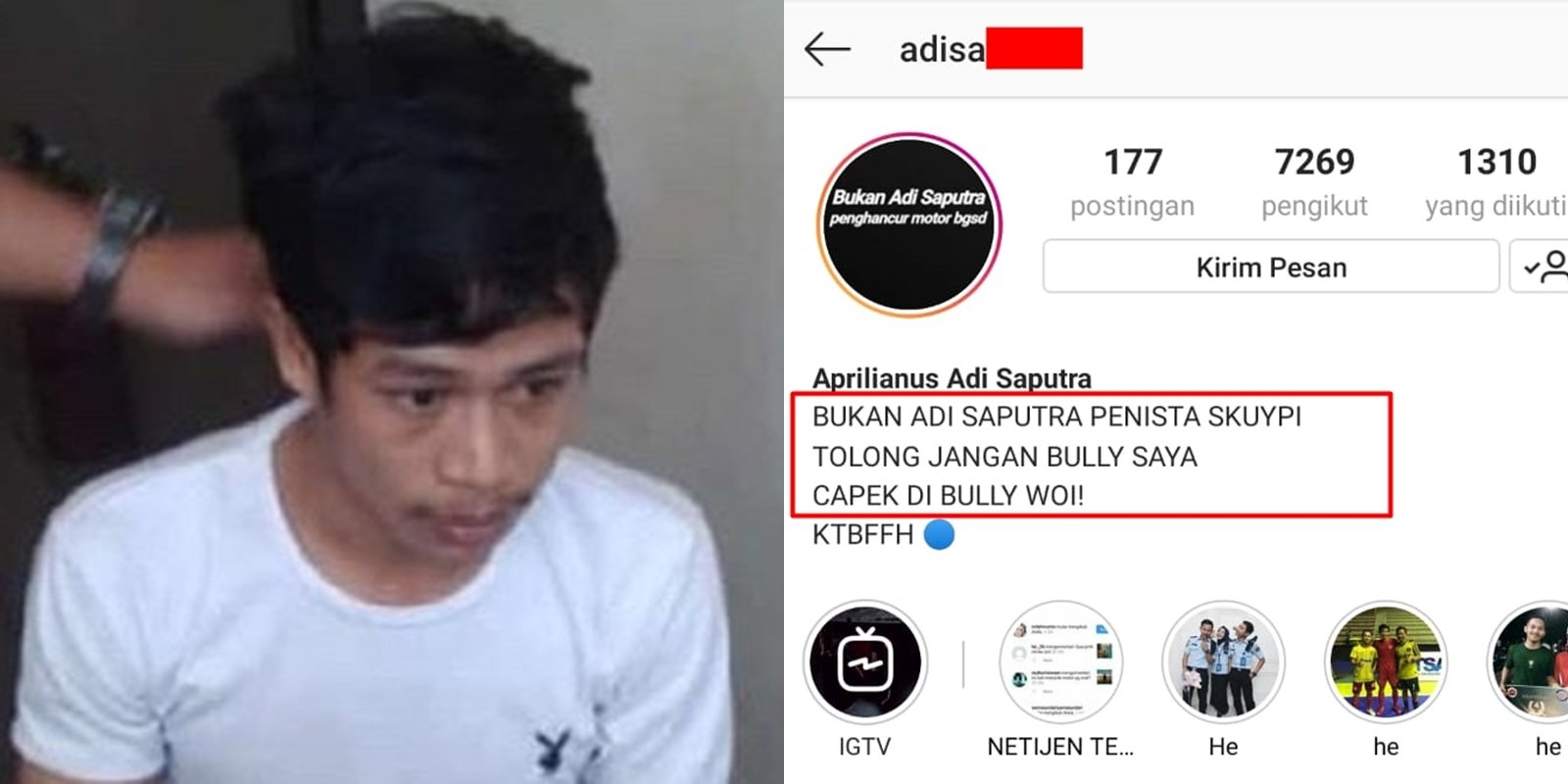 Punya Nama Mirip “Si Perobek Motor”, Pria Ini KZL Instagramnya Terus Diserbu Warganet. Kasihan :(