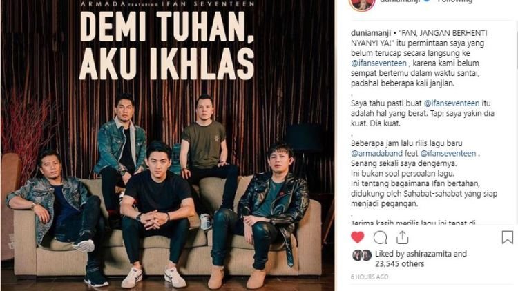 Bikin Haru, Armada dan Ifan Seventeen Rilis Lagu Persembahan buat Kerabat yang Telah Berpulang