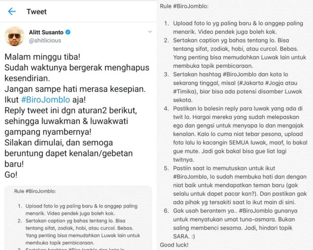 Berawal dari #BiroJomblo @shitlicious, Cowok ini Bertemu Kekasih dan Akan Segera Menikah. So Sweet~