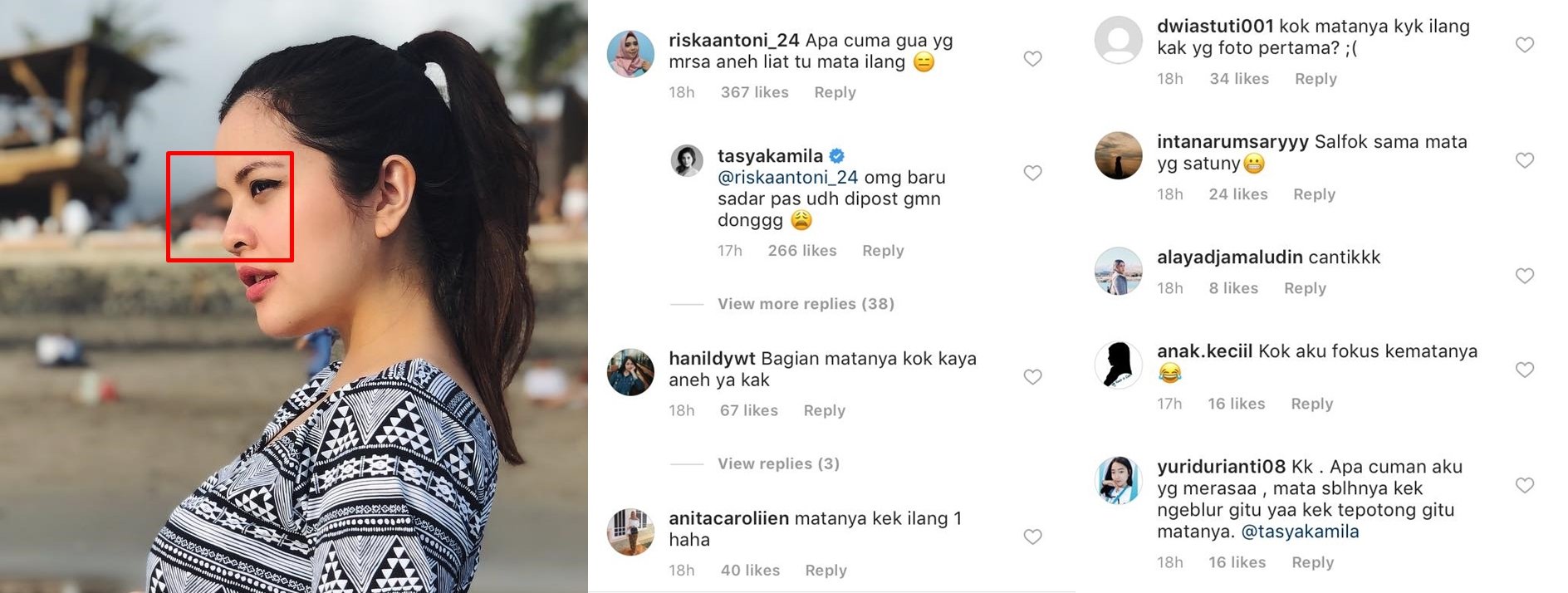 Unggah Foto Kehamilan, Warganet Malah Salfok ke Mata Tasya Kamila yang Hilang. Jeli Banget sih!