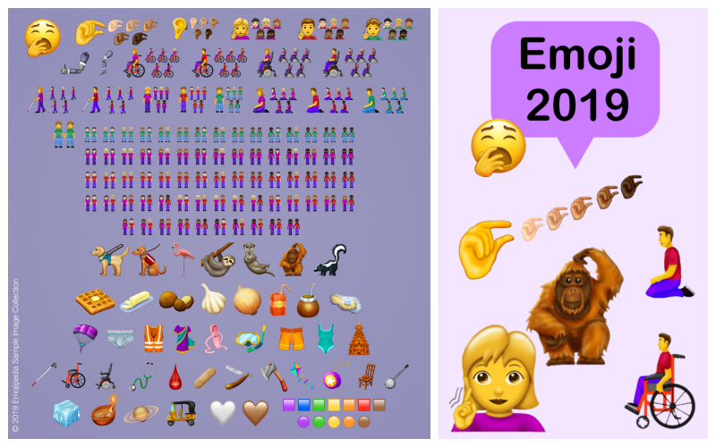 Begini Penampakan 230 Emoji Baru di Tahun 2019. Orangutan yang Asli Indonesia pun Kini Ada Emojinya