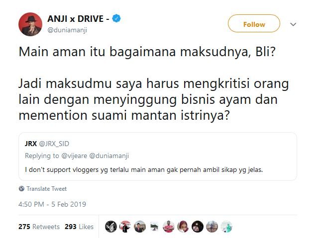 Buat Video Klarifikasi Soal RUU Permusikan sama Anang, Kini Anji-Jerinx SID Malah Bersitegang. Duh!