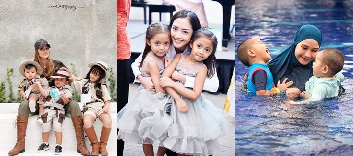 8 Artis ini Punya Anak Lebih dari Satu dengan Jarak Berdekatan. Malah Jadi Seperti Anak Kembar ya~