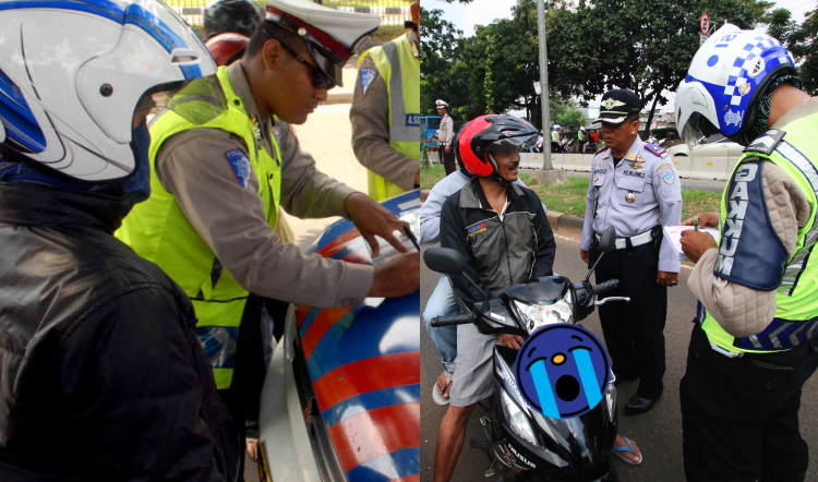 6 Reaksi Nggak Terduga dari Orang Saat Kena Tilang. Apa Susahnya sih Taat Peraturan Lalu Lintas?