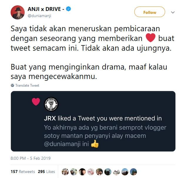 Buat Video Klarifikasi Soal RUU Permusikan sama Anang, Kini Anji-Jerinx SID Malah Bersitegang. Duh!