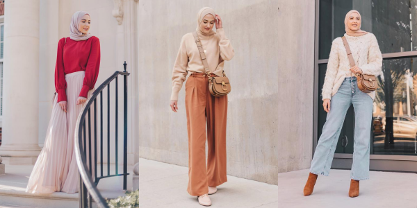 10 Inspirasi Hijab Nuansa Netral Ala Leena Asad, Lifestyle Blogger Palestina-Amerika yang Gayanya Super Elegan