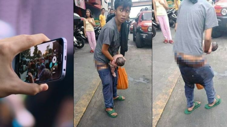 Dikira Pria, Tukang Parkir ini Melahirkan di Jalan. Miris, Bukannya Dibantu Malah Direkam Doang