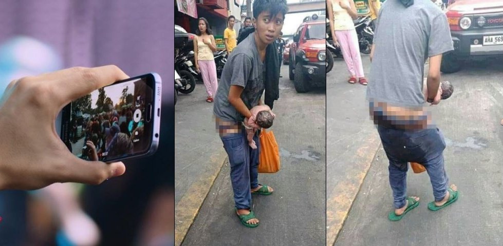 Dikira Pria, Tukang Parkir ini Melahirkan di Jalan. Miris, Bukannya Dibantu Malah Direkam Doang