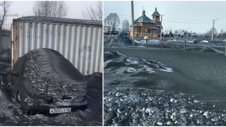 Fenomena Salju Hitam Selimuti Wilayah Siberia di Rusia. Seluruh Kota Jadi Kelihatan Kotor Banget!