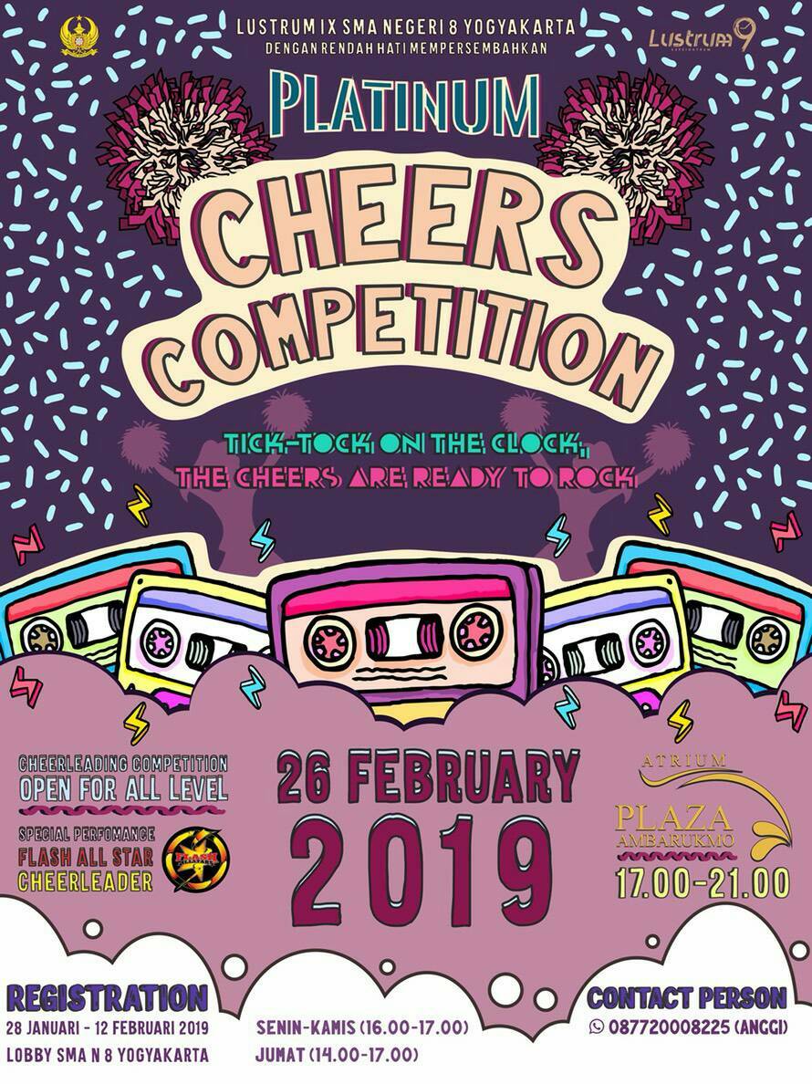 Rayakan Lustrum ke-9, SMA 8 Yogyakarta Adakan “Platinum Cheers Competition”. Yuk Ah Ikutan!