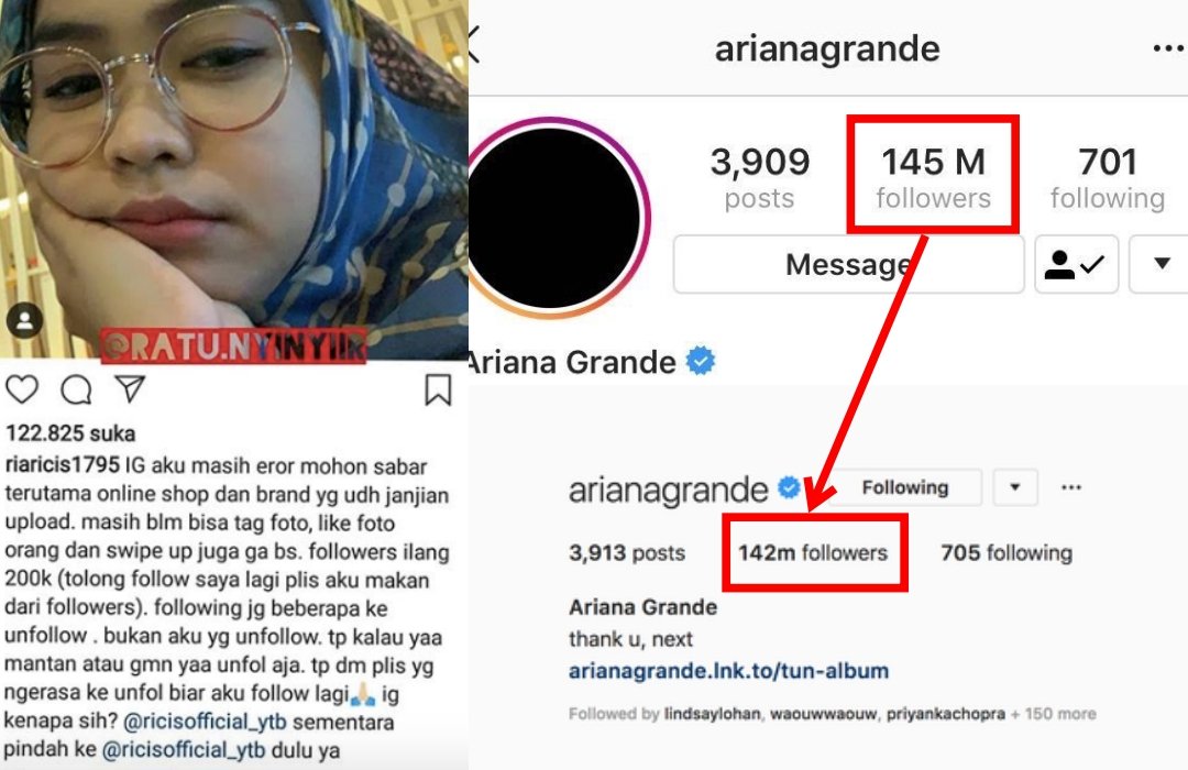 Ria Ricis Kehilangan Followers Sampai 200 Ribu, Ternyata Begini Penjelasan Resmi Instagram